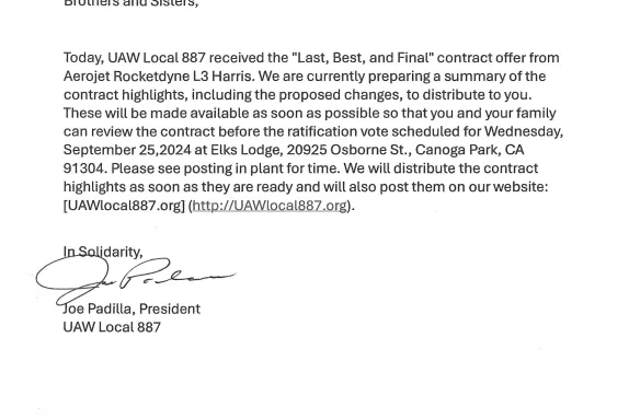 Contract Ratification