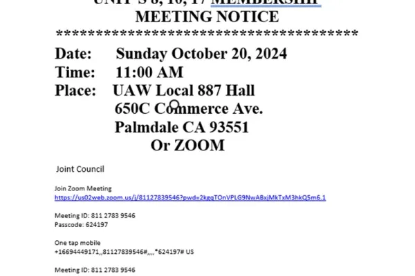 Joint Council Meeting