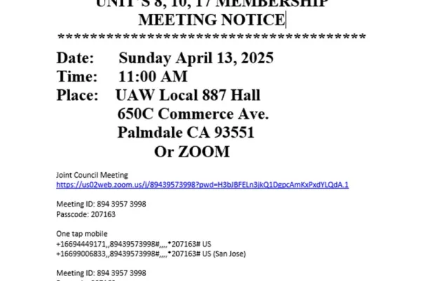Joint Council Meeting