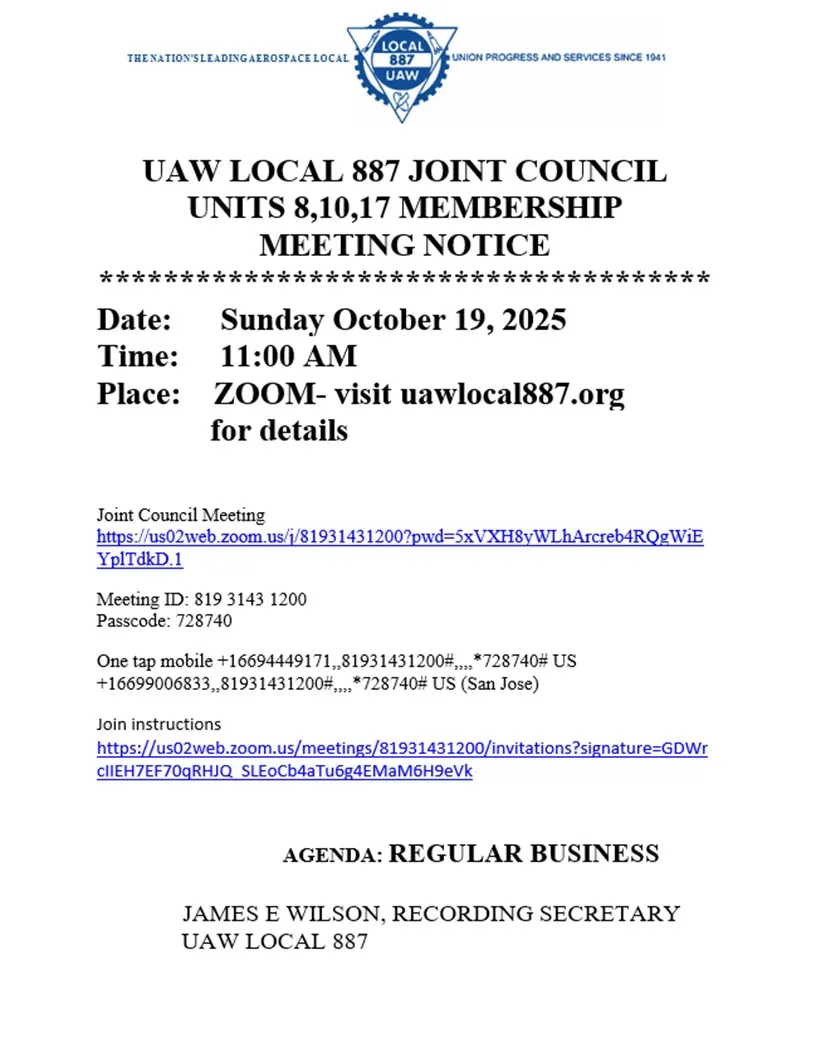 Joint Council Meeting