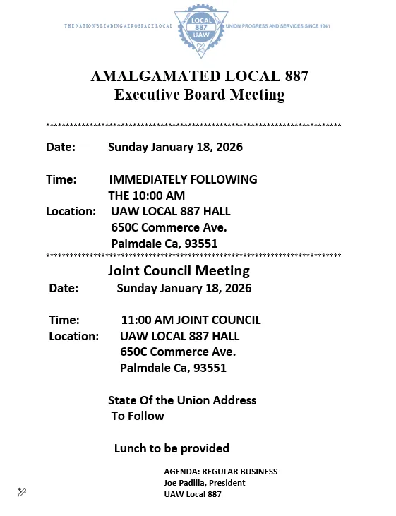 Executive Board & Joint Council Meetings