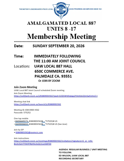  Joint Council meeting